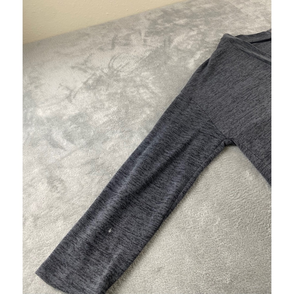 Xersion Womens XL Gray Heathered Open‎ Front Cardigan Pockets Criss Cross Back - Picture 8 of 16